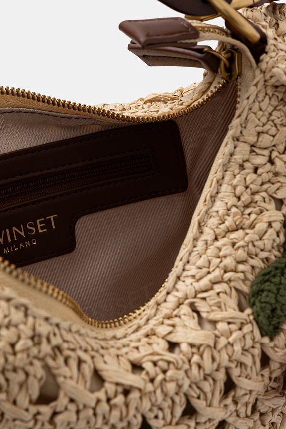 Twinset geantă pentru femei împletită 261TD8301 bej