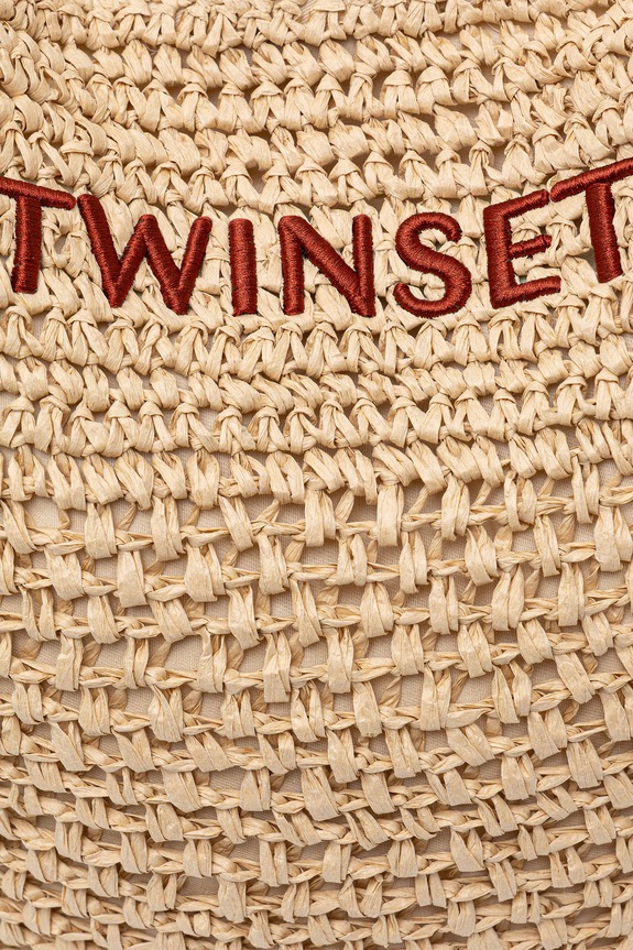 Twinset Plážová kabelka dámska pletená béžová 261TD8310