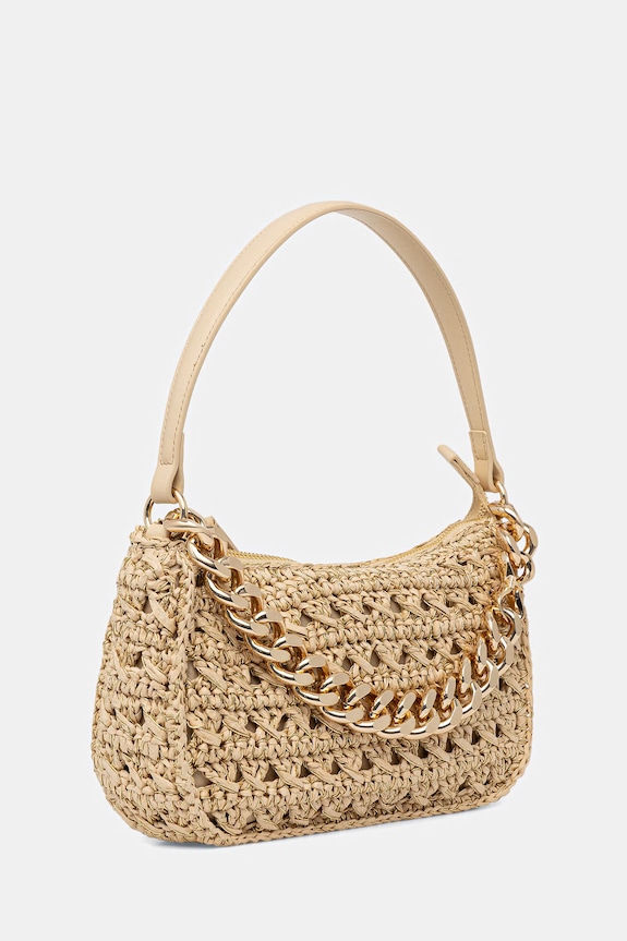 Twinset női fonott táska 261TD8081 bézs SS26