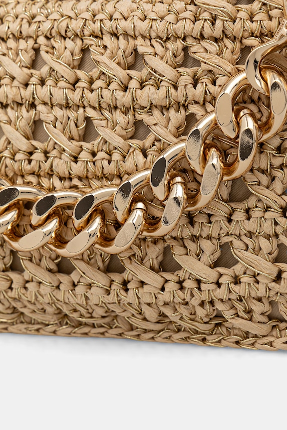 Twinset női fonott táska bézs 261TD8081