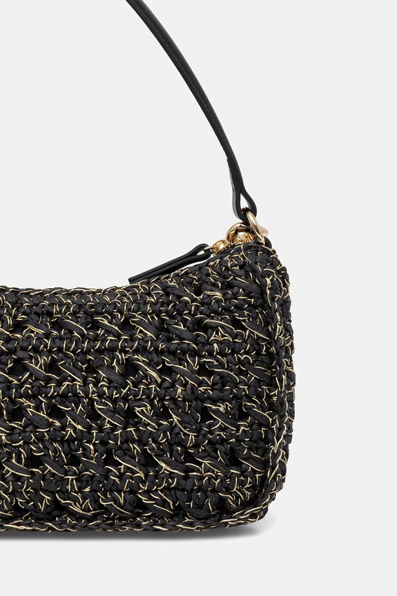 Dodaci Twinset torba za žene pletena 261TD8081 crna