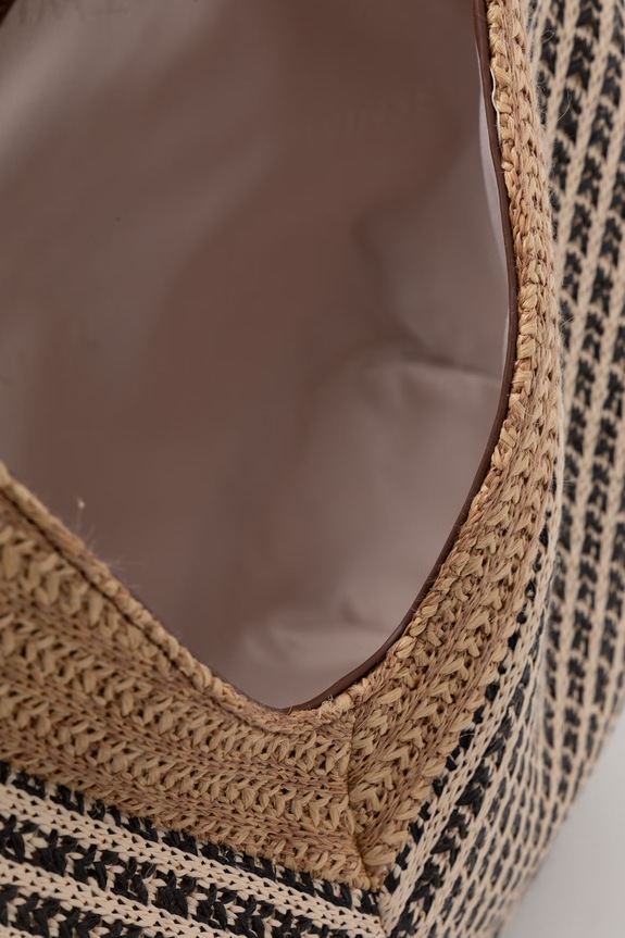 Twinset tote torba za žene pletena 261TD8501 smeđa