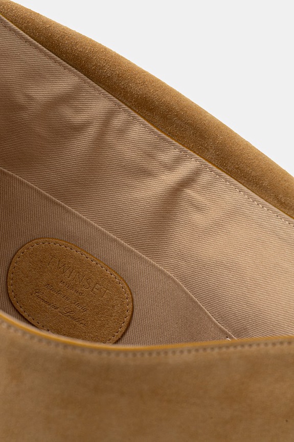 Τσάντα σουέτ Twinset 261TD8560 κίτρινο