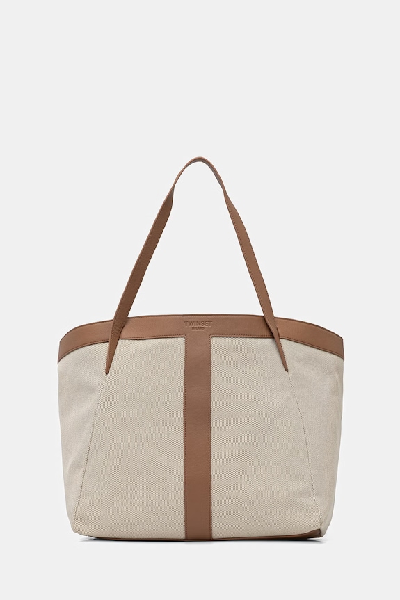 Twinset torebka tote damska beżowy 261TD8530