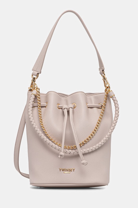 Сумочка Twinset аплікація бежевий 261TD8012