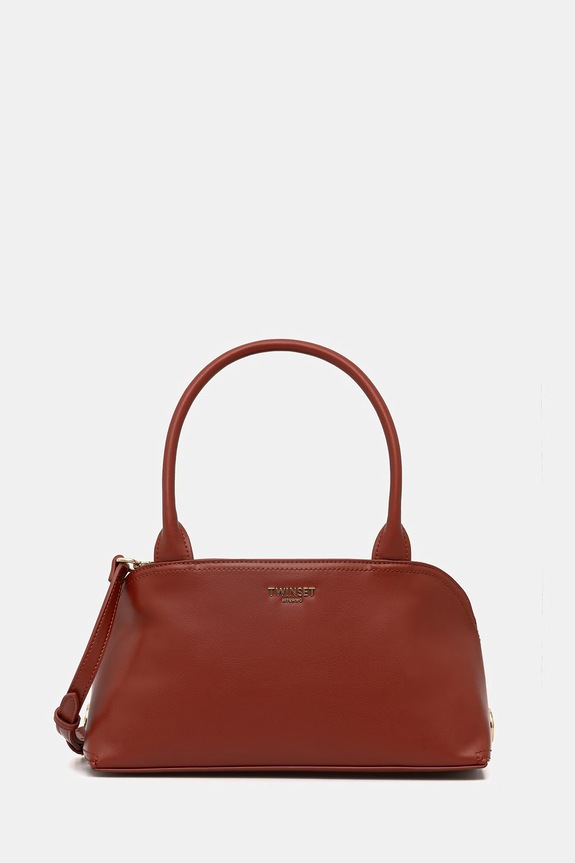 Twinset Torebka tote damska z imitacji skóry czerwony 261TD8141