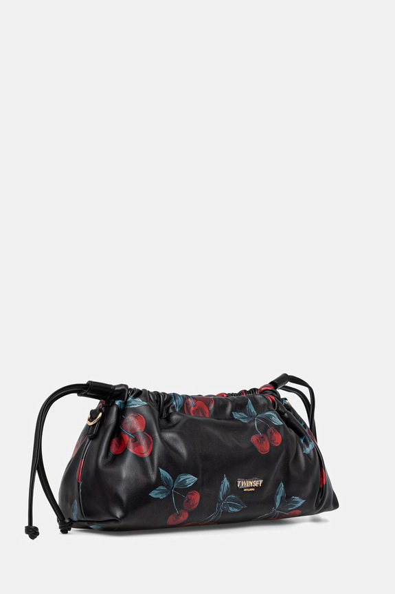 Akcesoria Twinset torebka tote damska z imitacji skóry 261TD8141 czarny