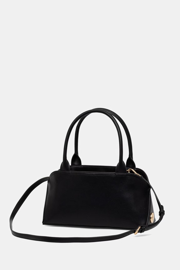Twinset torebka tote damska z imitacji skóry czarny 261TD8141