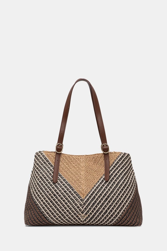 Twinset tote torba ženska pletena smeđa 261TD8500