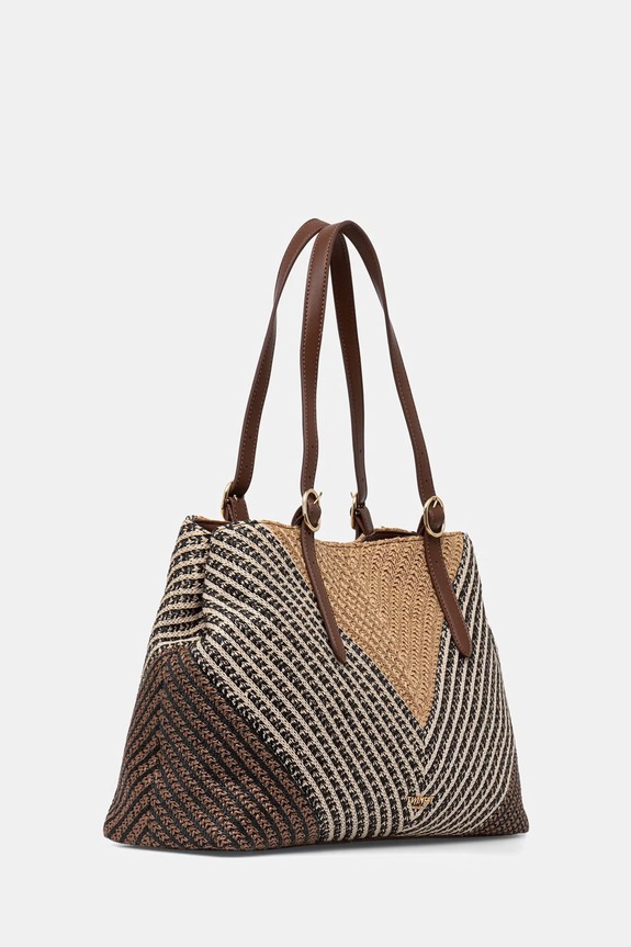 Twinset tote torba ženska pletena 261TD8500 smeđa SS26