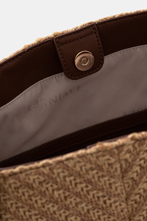 Twinset tote torba ženska pletena 261TD8500 smeđa