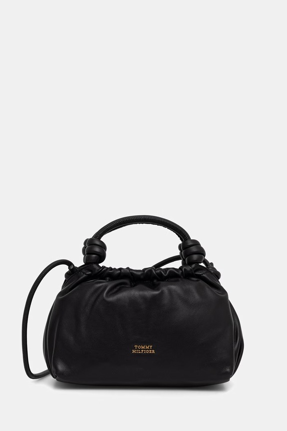 Tommy Hilfiger női bőr keresztpántos táska fekete AW0AW18369