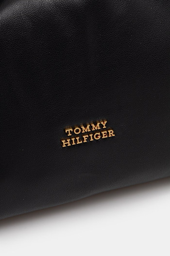 Tommy Hilfiger női bőr keresztpántos táska fekete AW0AW18369