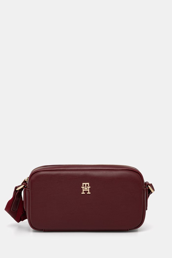 Tommy Hilfiger crossbody kabelka dámska burgundské AW0AW18370