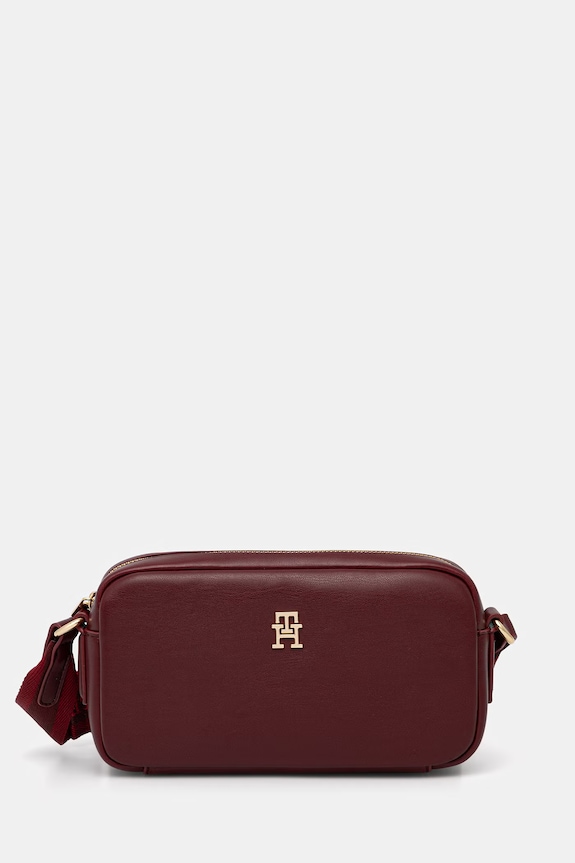 Tommy Hilfiger crossbody kabelka dámska burgundské AW0AW18370