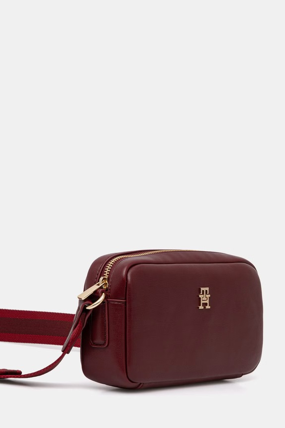 Tommy Hilfiger crossbody kabelka dámska AW0AW18370 burgundské SS26