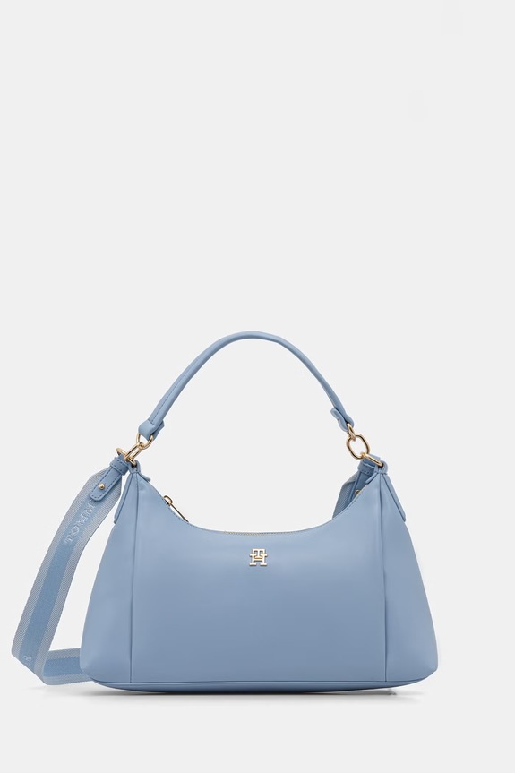 Tommy Hilfiger geantă de portbagaj pentru femei, cu imitație de piele albastru AW0AW18373