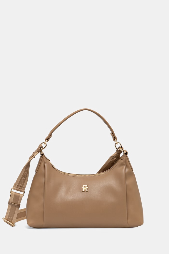 Tommy Hilfiger női műbőr bőrönd bézs AW0AW18373