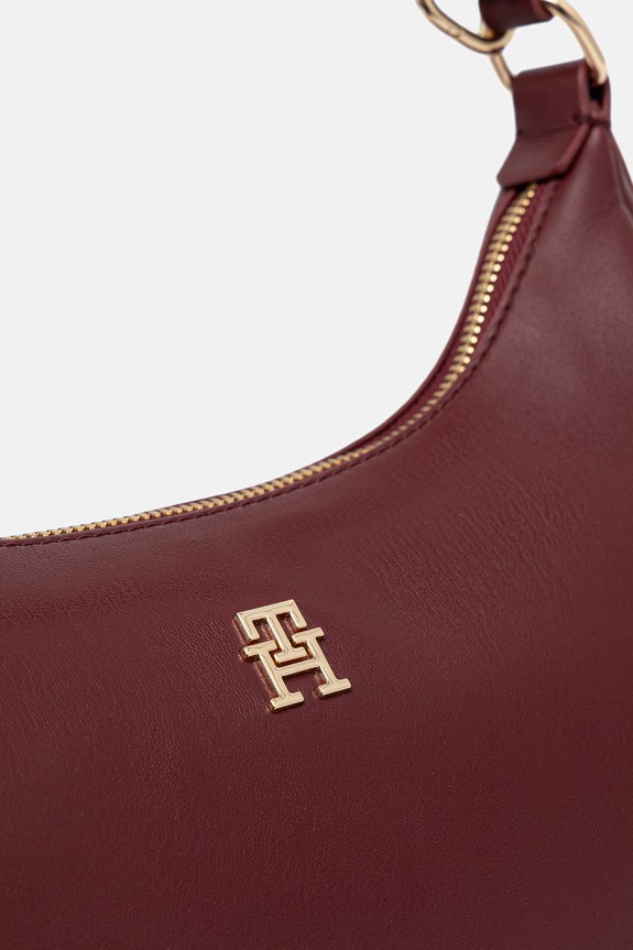 Tommy Hilfiger geantă de portbagaj pentru femei, din imitație de piele burgundia AW0AW18373