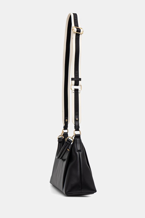 Tommy Hilfiger geantă de portbagaj pentru femei, cu imitație de piele AW0AW18373 negru SS26