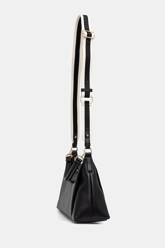 Tommy Hilfiger geantă de portbagaj pentru femei, cu imitație de piele AW0AW18373 negru SS26
