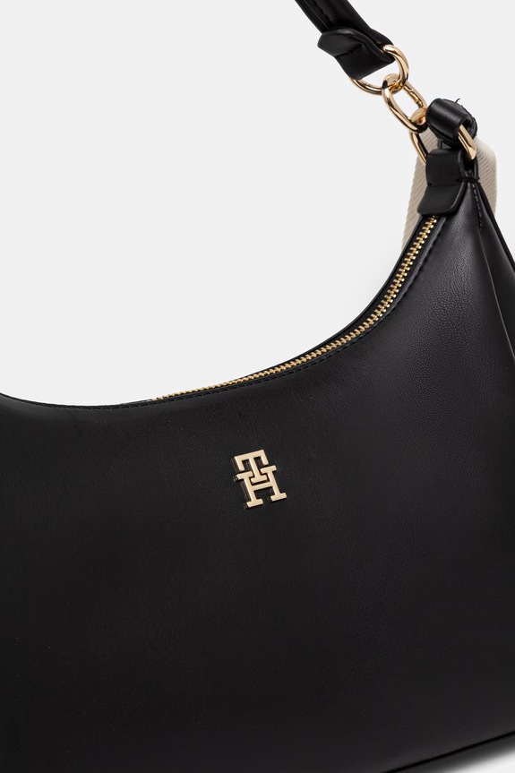 Tommy Hilfiger geantă de portbagaj pentru femei, cu imitație de piele negru AW0AW18373