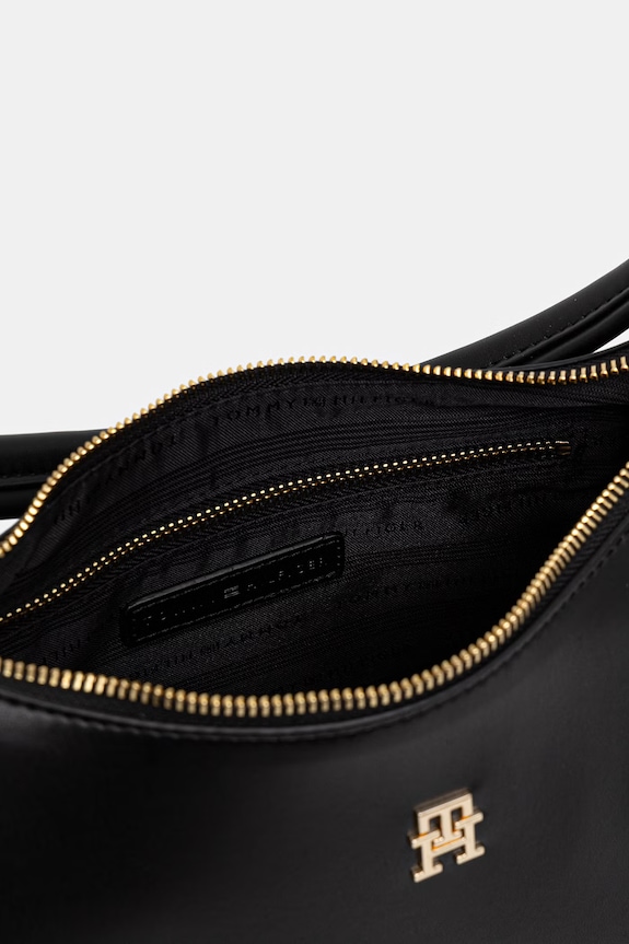 Tommy Hilfiger geantă de portbagaj pentru femei, cu imitație de piele AW0AW18373 negru