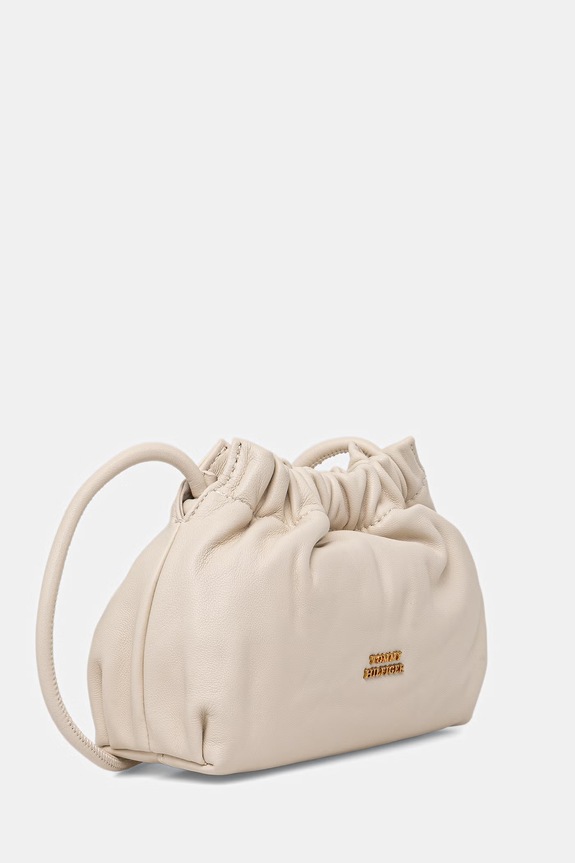 Tommy Hilfiger Keresztpántos táska női bőr AW0AW18375 bézs SS26