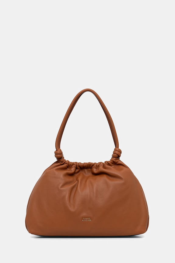 Tommy Hilfiger shopper női bőr barna AW0AW18376