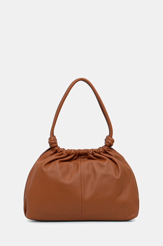 Kiegészítők Tommy Hilfiger shopper női bőr AW0AW18376 barna