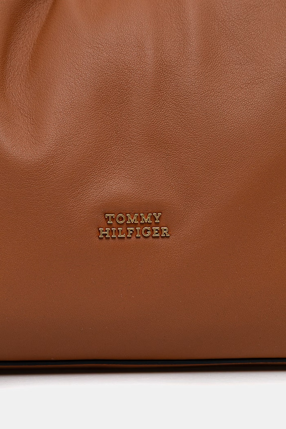 Tommy Hilfiger shopper női bőr barna AW0AW18376