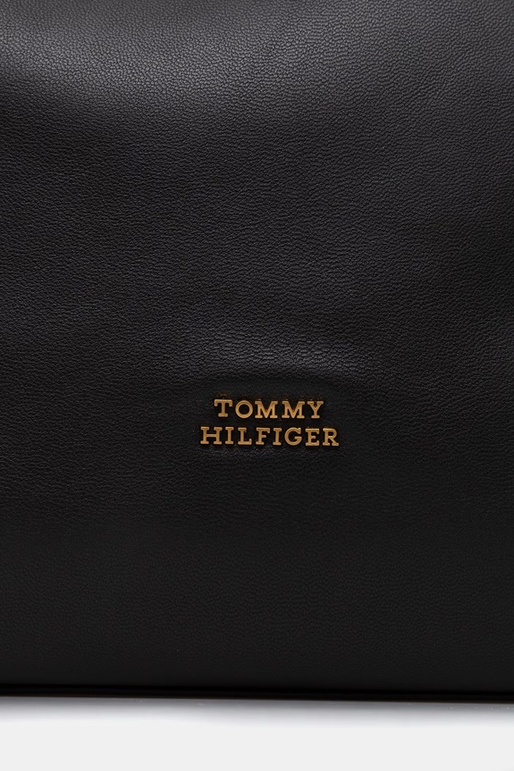 Tommy Hilfiger shopper női bőr fekete AW0AW18376