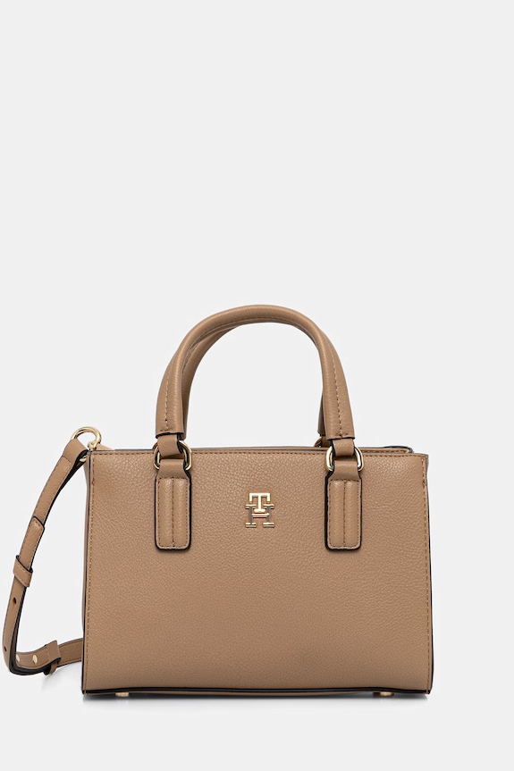 Tommy Hilfiger Keresztpántos táska női műbőr bézs AW0AW18379