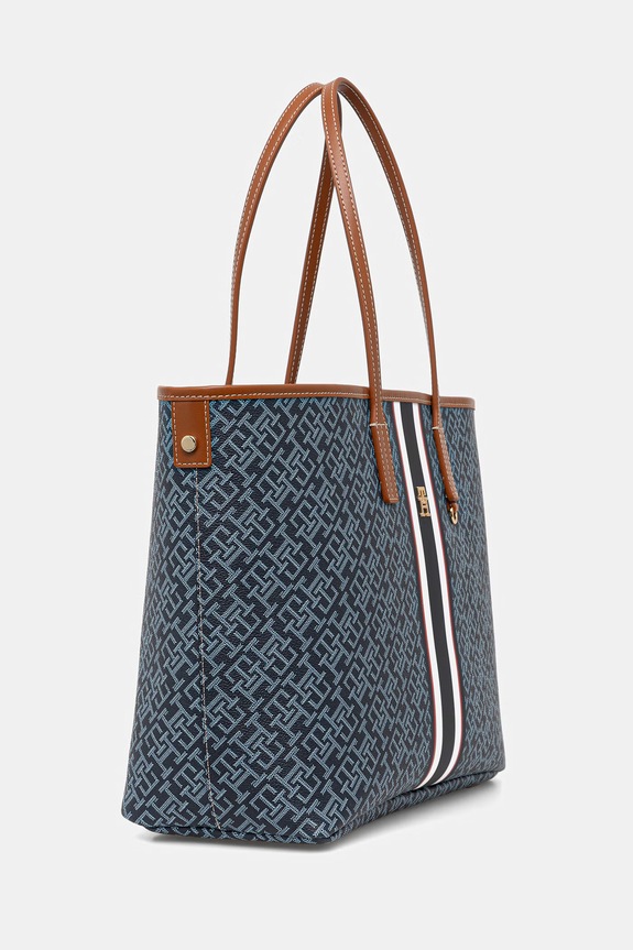 Tommy Hilfiger τσάντα shopper γυναικεία AW0AW18390 σκούρο μπλε SS26