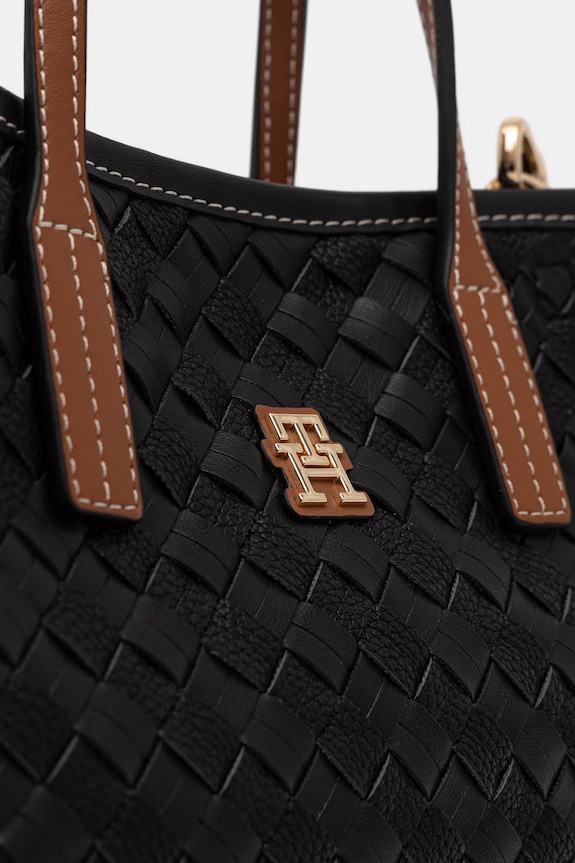 Tommy Hilfiger kabelka dámska z imitácie kože čierna AW0AW18393