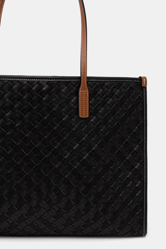 Doplnky Tommy Hilfiger kabelka typu tote dámska z imitácie kože AW0AW18394 čierna