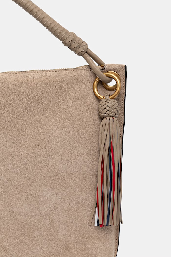 Tommy Hilfiger női velúrbőr táska bézs AW0AW18402