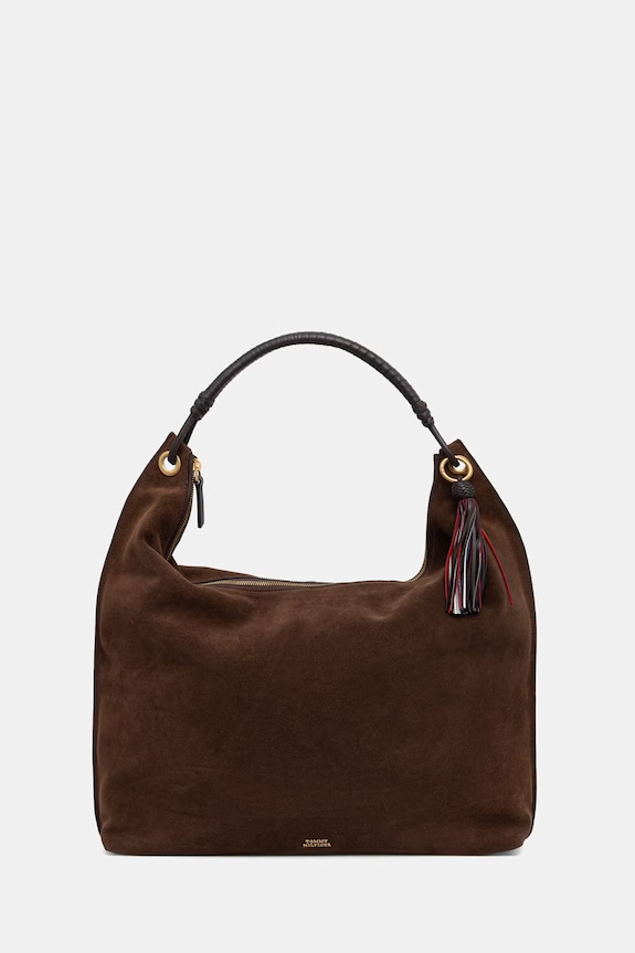 Tommy Hilfiger shopper női velúrbőr barna AW0AW18403