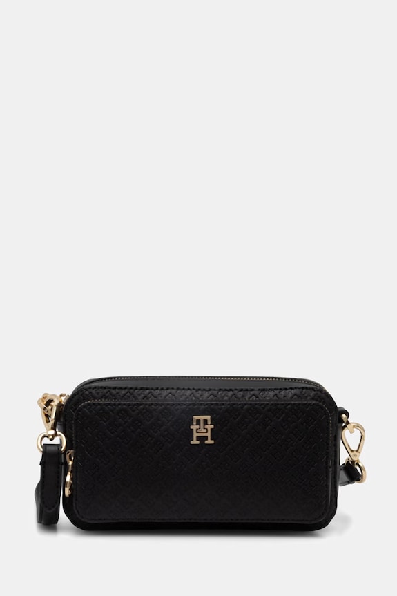 Tommy Hilfiger keresztpántos táska női fekete AW0AW18414