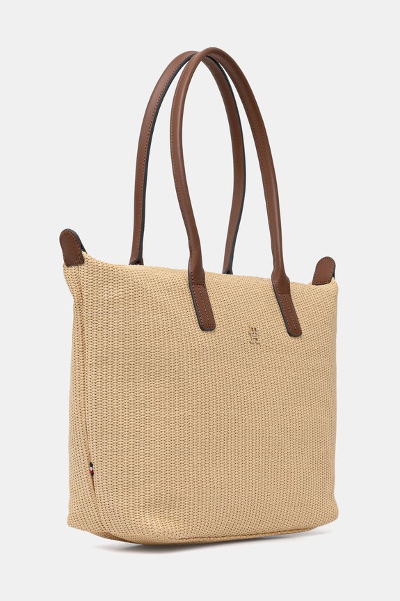 Tommy Hilfiger kabelka typu tote dámska AW0AW18528 béžová SS26