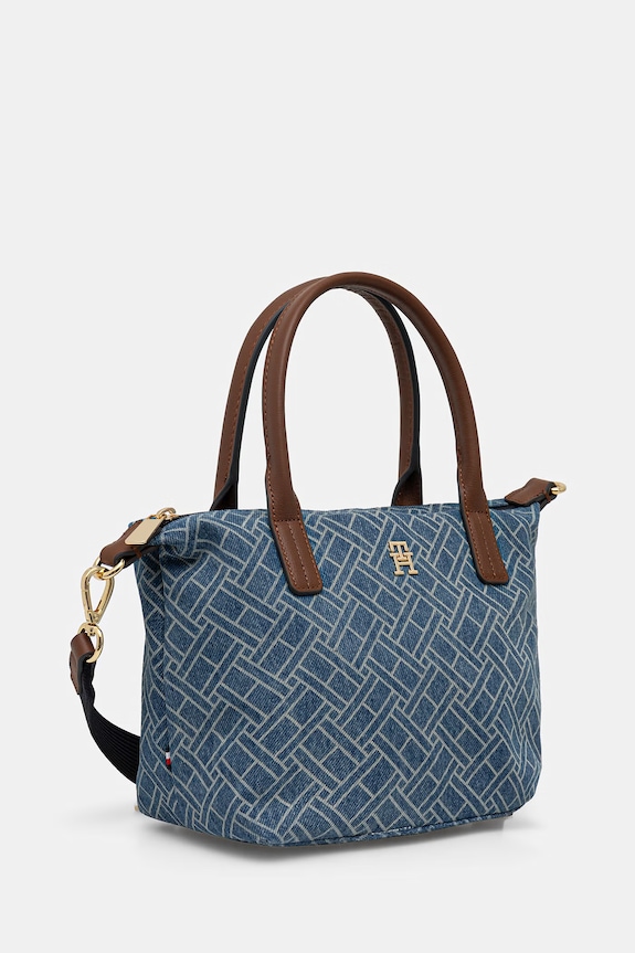 Tommy Hilfiger torebka crossbody damska jeansowa AW0AW18612 niebieski SS26