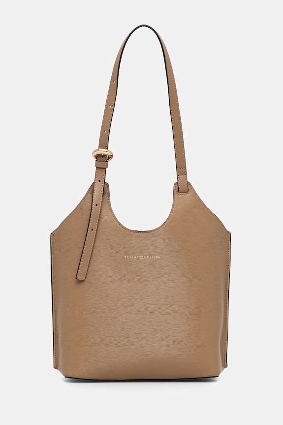 Tommy Hilfiger tote bag de damă bej AW0AW18617