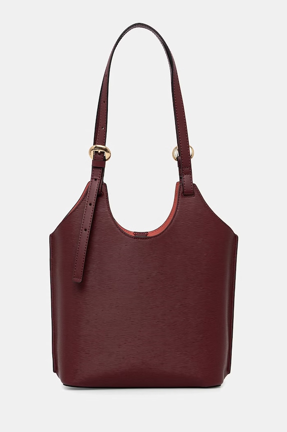 Accesorii Tommy Hilfiger geantă tote de damă AW0AW18617 burgundia