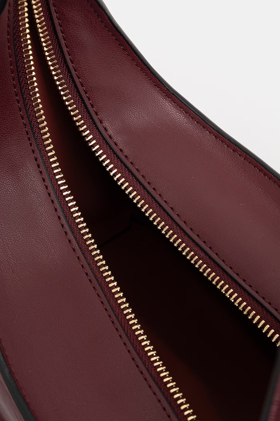 Tommy Hilfiger geantă de damă cu imitație de piele AW0AW18620 burgundia