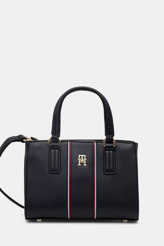 Tommy Hilfiger keresztpántos táska női műbőr sötétkék AW0AW18642