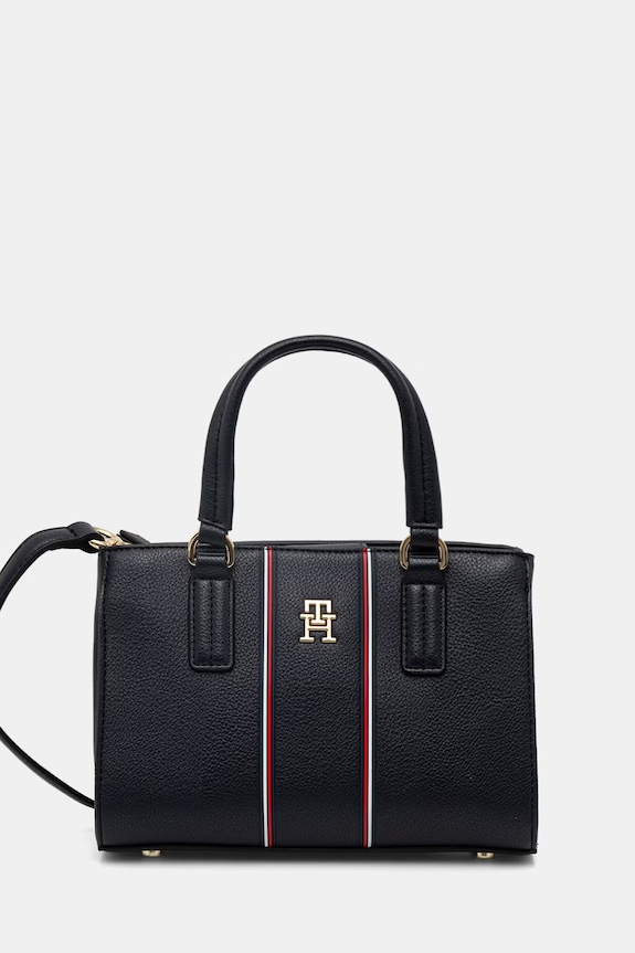 Tommy Hilfiger keresztpántos táska női műbőr sötétkék AW0AW18642