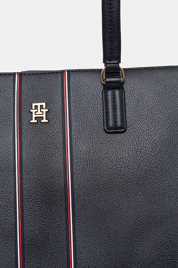 Tommy Hilfiger μικρή τσάντα γυναικεία από απομίμηση δέρματος σκούρο μπλε AW0AW18643