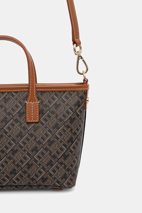 Doplnky Tommy Hilfiger crossbody kabelka dámska AW0AW18848 hnedá