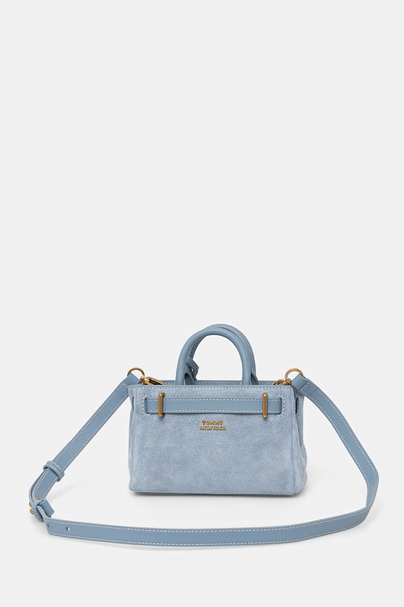 Accessori Tommy Hilfiger Borsa a tracollo da donna in pelle AW0AW18853 blu