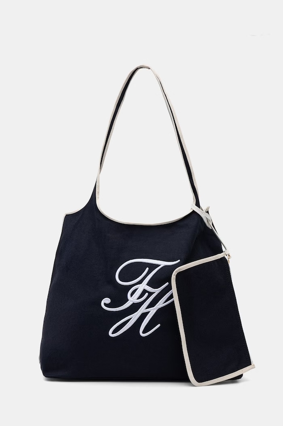 Tommy Hilfiger kabelka dámska SUMMER tmavomodrá AW0AW18398